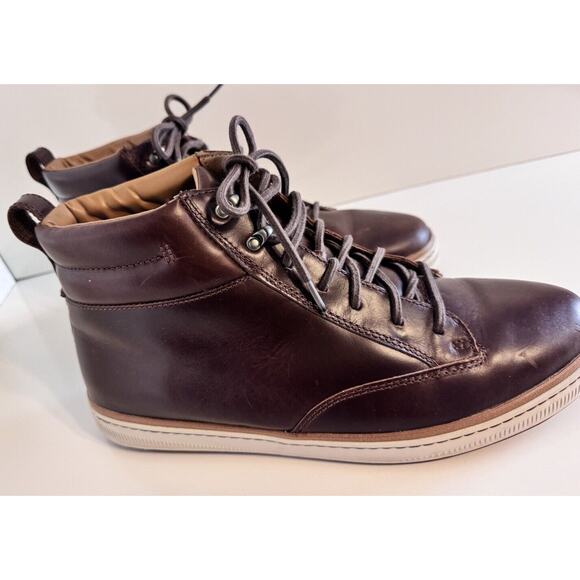 Clarks Norsen Mid Leatherback Boot FauxFur Lining British Tan 13 Academia 48-08 main image 8